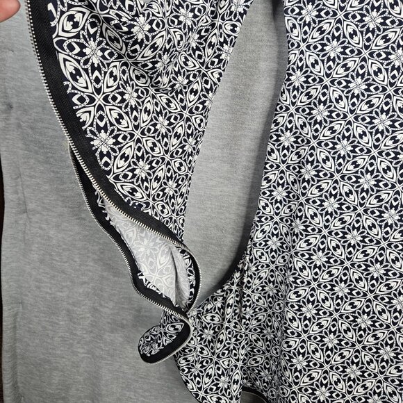 Circle Cutout Zipper Trim Tunic Women's Dress Size S Made in USA - Picture 2 of 9